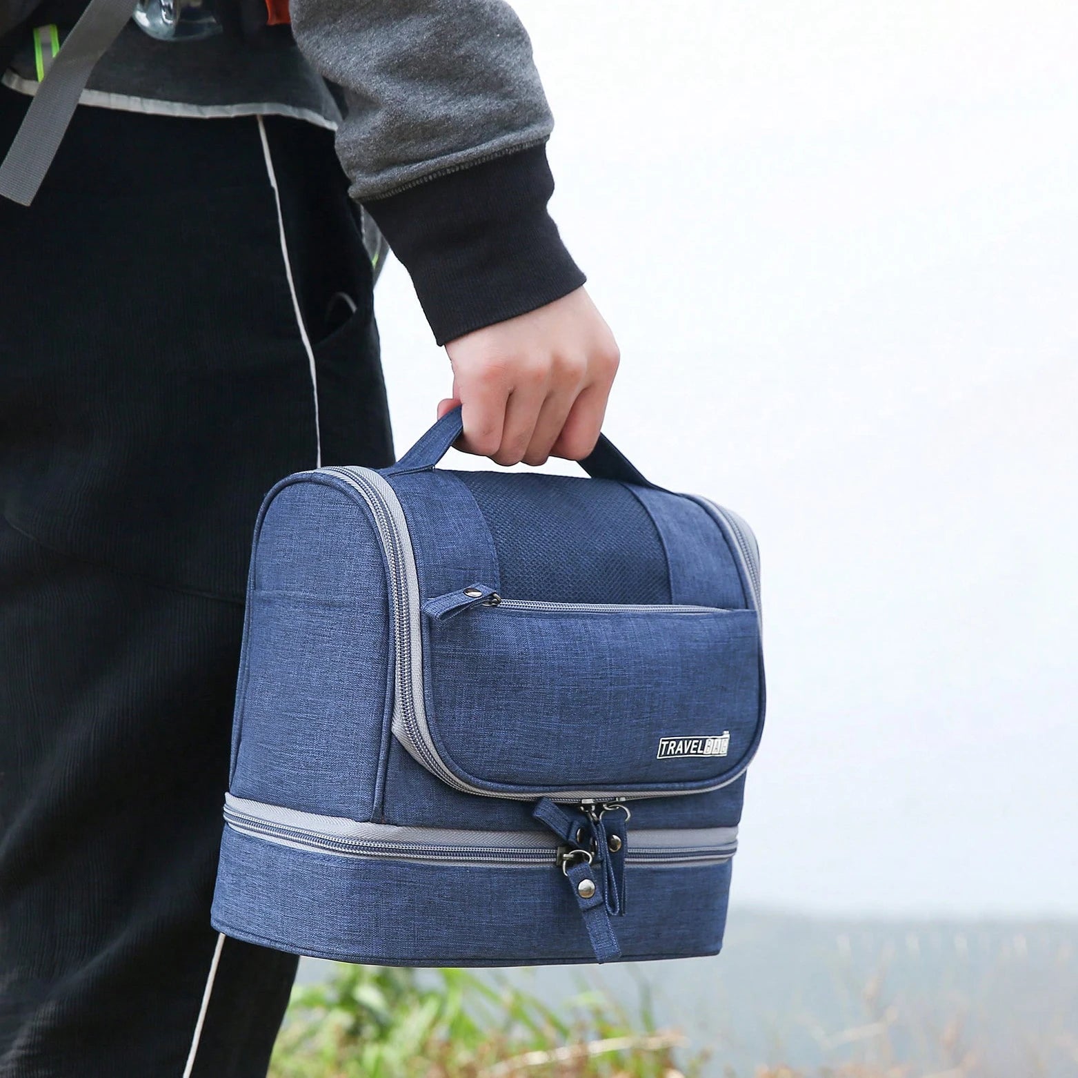 Trousse de toilette homme double compartiments - ShopGET®