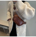 Sac banane en cuir artificiel femme