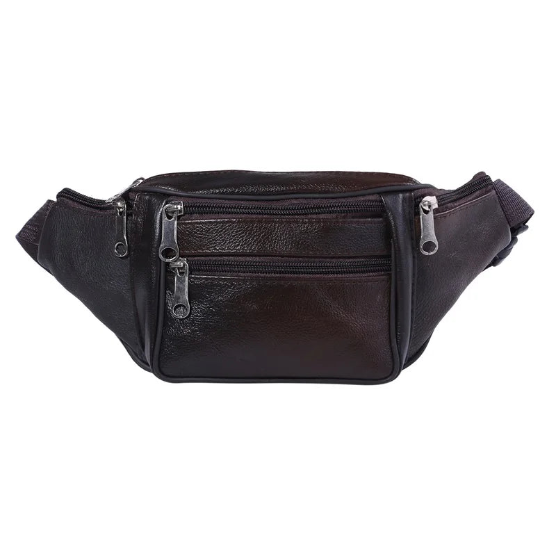 Sac banane en cuir homme