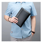 Pochette homme premium Noir / 26cmX16cmX2cm-Marron / 26cmX16cmX2cm-ShopGET® 