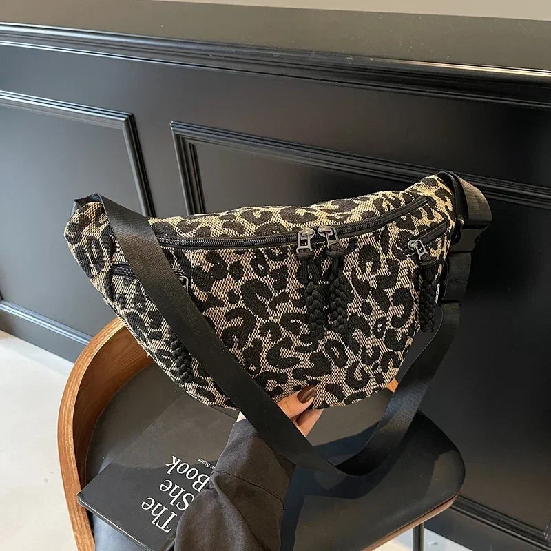 Sac banane léopard grande taille