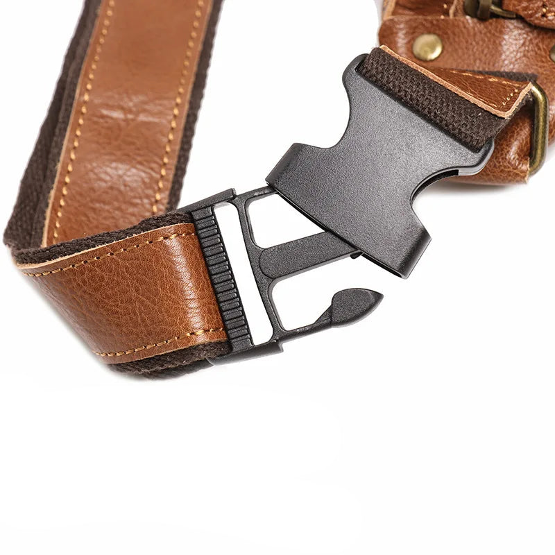 Sac banane homme en cuir solide - ShopGET®