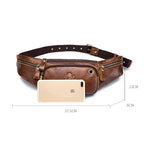 Sac banane en cuir business homme