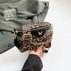 Sac banane léopard avec chaine