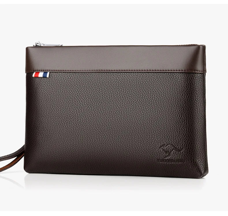 Pochette homme marque de luxe kangourou Noir-L-Noir-S-Marron-L-Marron-S-ShopGET® 
