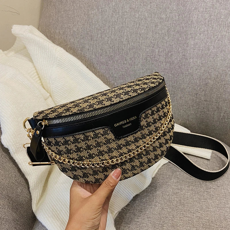 Sac banane motif léopard