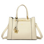 Sac cabas en cuir noir Rouge-Noir-Beige-Kaki-ShopGET® 