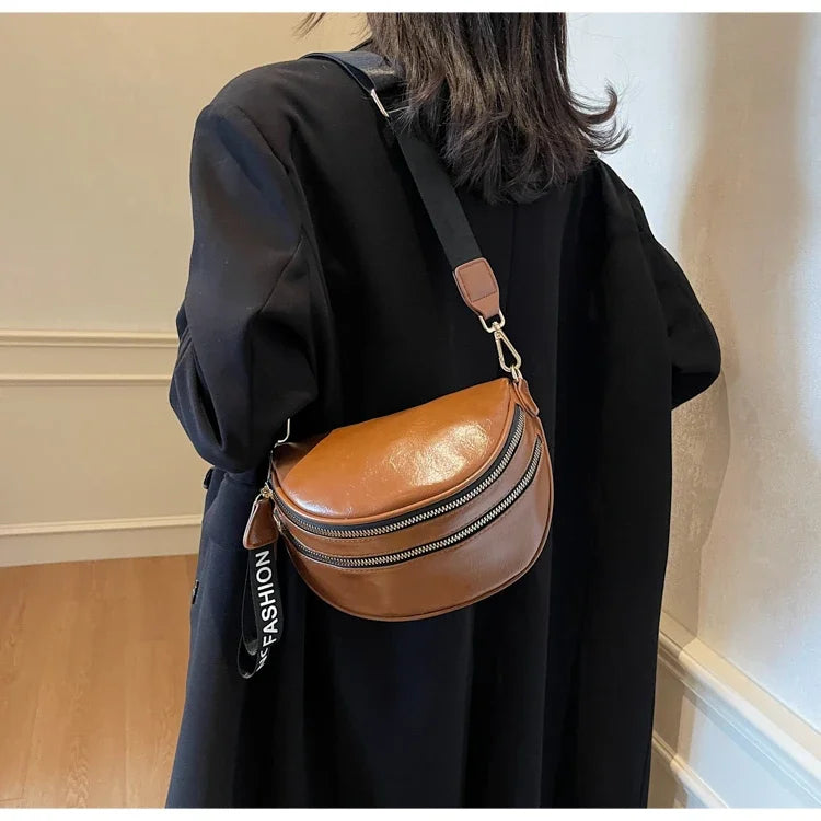 Sac banane femme chic à fermeture éclair
