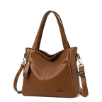 Sac cabas noir Genuine Leather à bandoulière Rouge-Jaune A-Gris-Vert-Bleu-Noir A-Jaune B-Kaki-Burgundy-Noir B-Jaune C-ShopGET® 