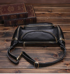 Sac banane homme militaire en cuir de qualité