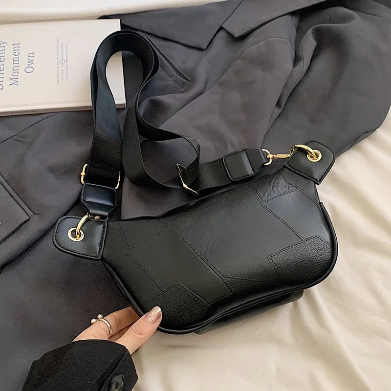 Sac banane en cuir argent femme