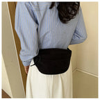 Sac banane velours xl pour étudiante