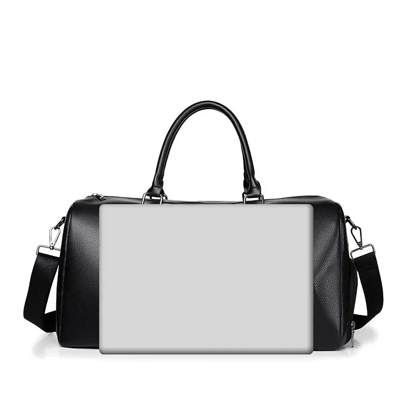 Sac weekend homme cuir marron Marron-Noir-ShopGET® 