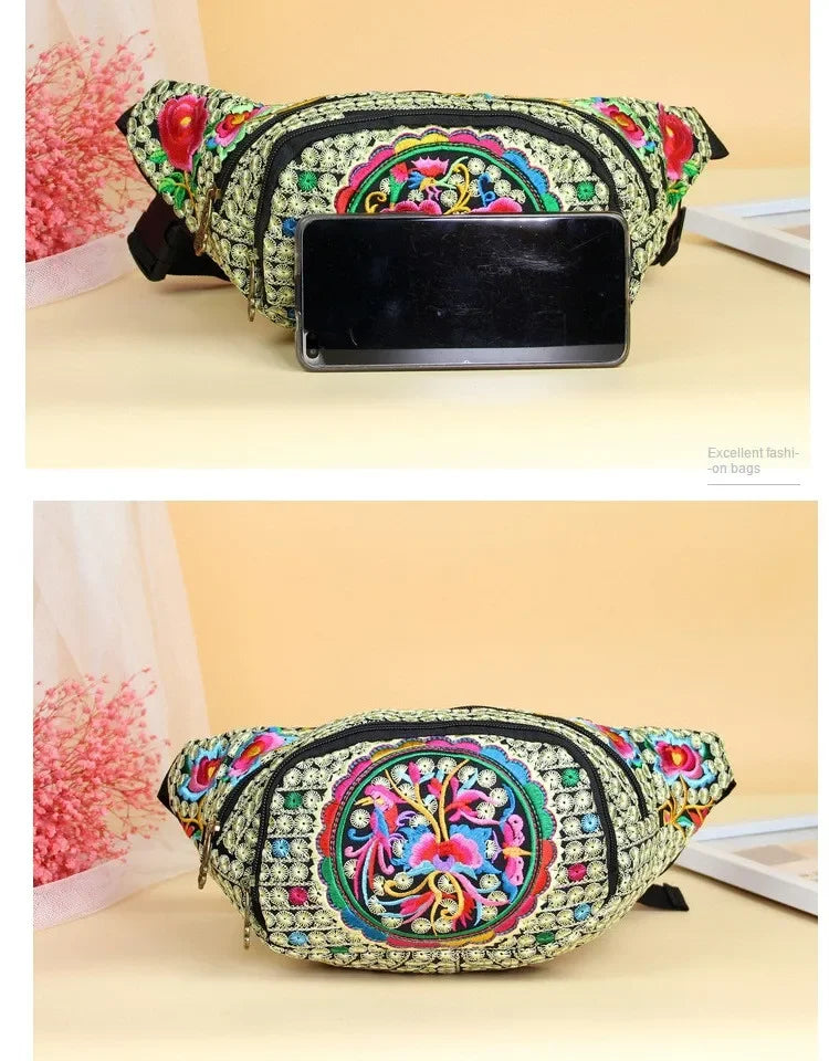 sac banane femme tendance floral et original