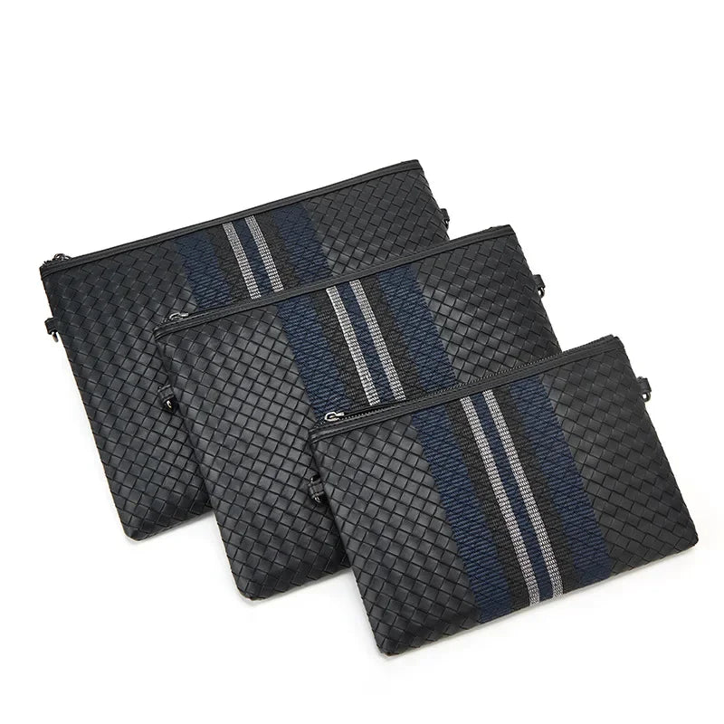 Pochette homme bandoulière de qualité 29x22x2cm / Noir-33x24x2cm / Noir-25x17x2cm / Noir-ShopGET® 