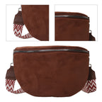 Sac banane femme marron soie - ShopGET®