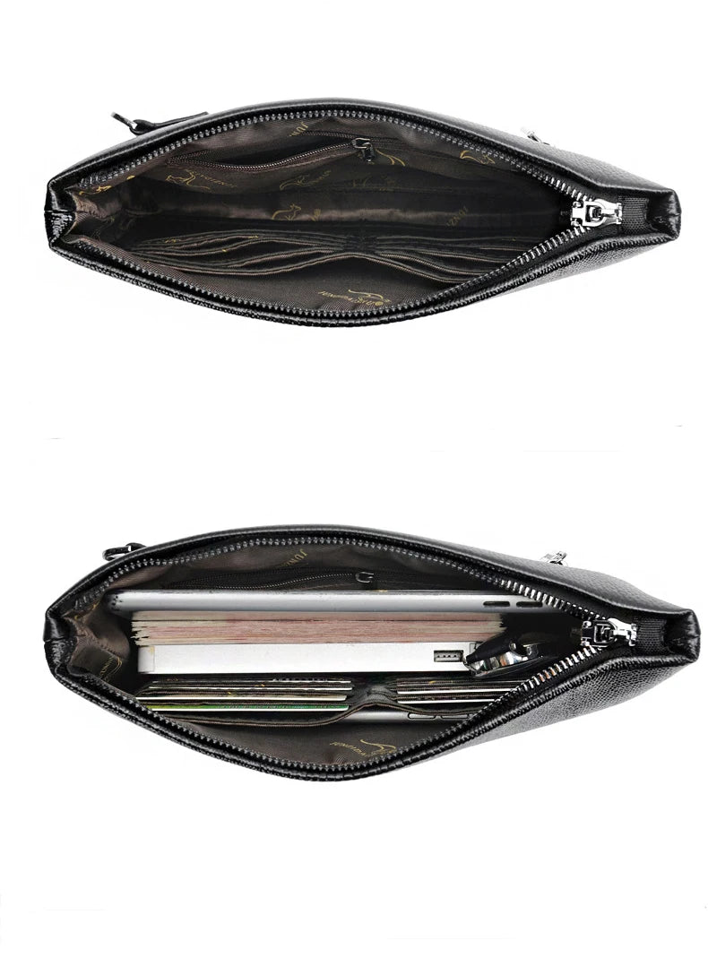 Pochette homme tommy elodor Marron-Noir-ShopGET® 