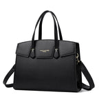 Sac cabas en cuir marron Burgundy-Noir-Apricot-Gris-Marron-ShopGET® 