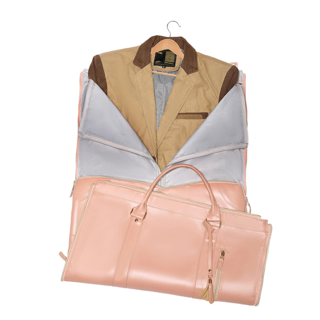 Sac weekend homme de luxe tendance Noir-Blanc-Rose-ShopGET® 