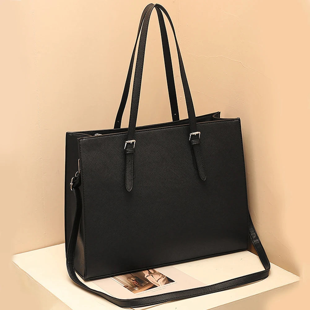 Sac cabas femme PU Leather Noir-Marron-Bleu-ShopGET® 