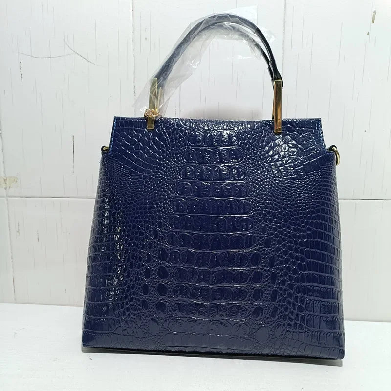 Sac cabas noir tendance et moderne Marron-Bleu-Noir-Burgundy-ShopGET® 