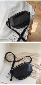 Sac banane en cuir camel