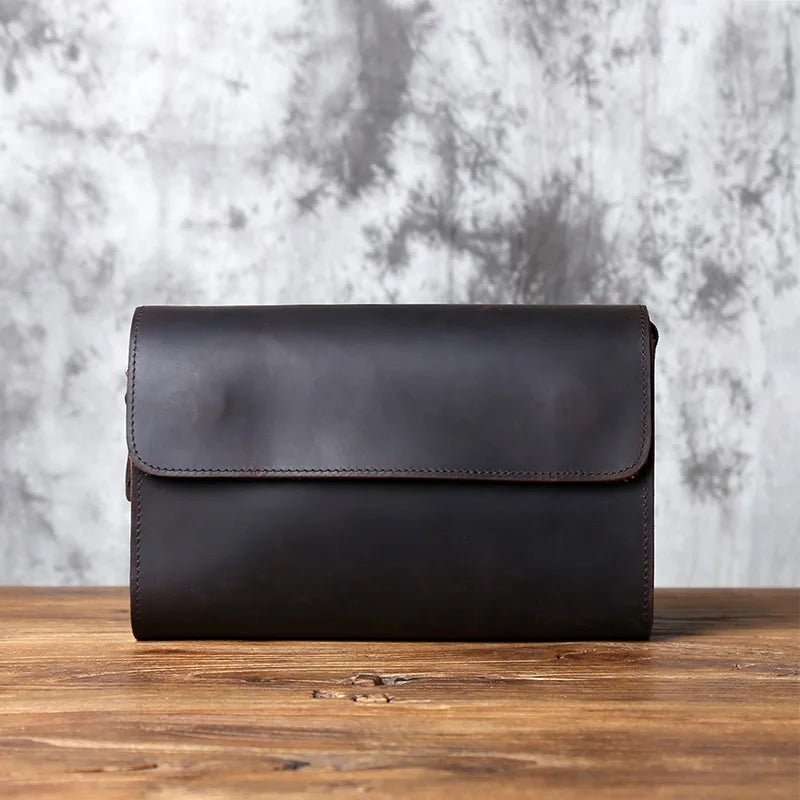 Pochette homme classe Dark brown-Retro Brown-ShopGET® 