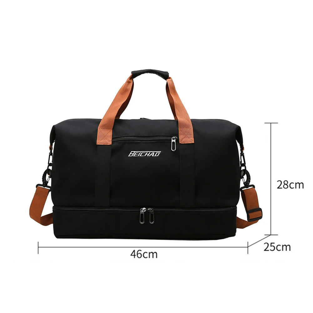 Sac weekend femme tendance moderne Noir-Gris-Kaki-Bleu-Vert-ShopGET® 