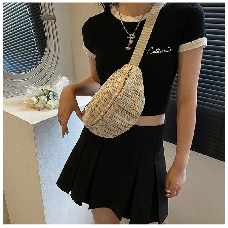 sac banane femme tendance messager kaki