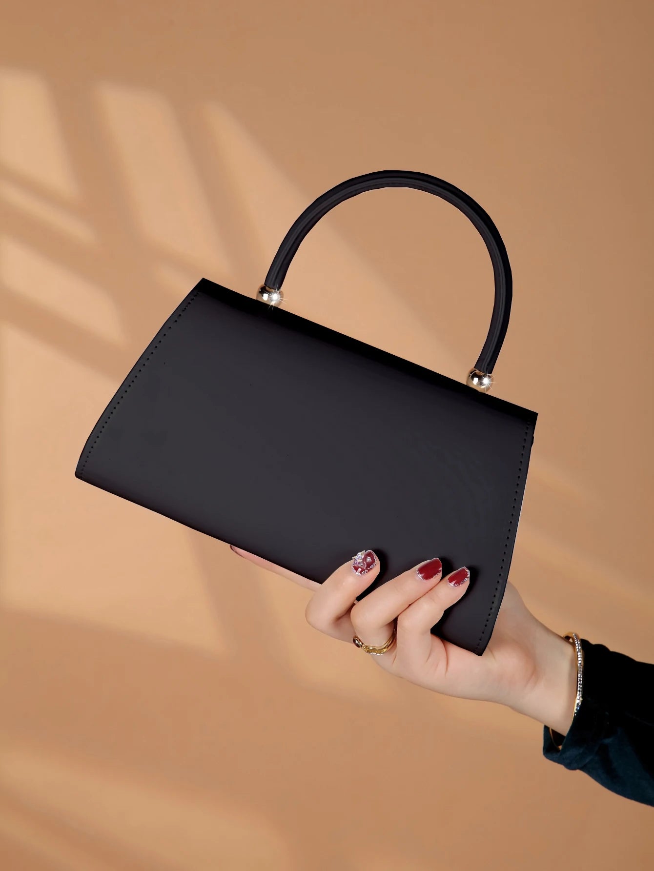 Sac pochette femme  noir Noir-Blanc-ShopGET® 