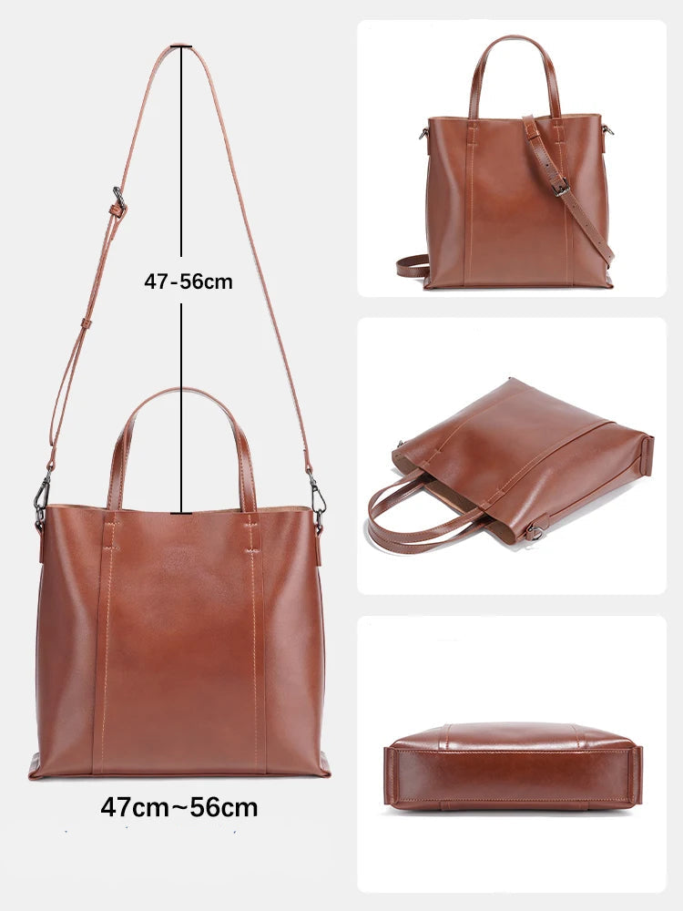 Sac cabas noir vintage à bandoulière femme Café-Vert-Apricot-Marron-Noir-ShopGET® 