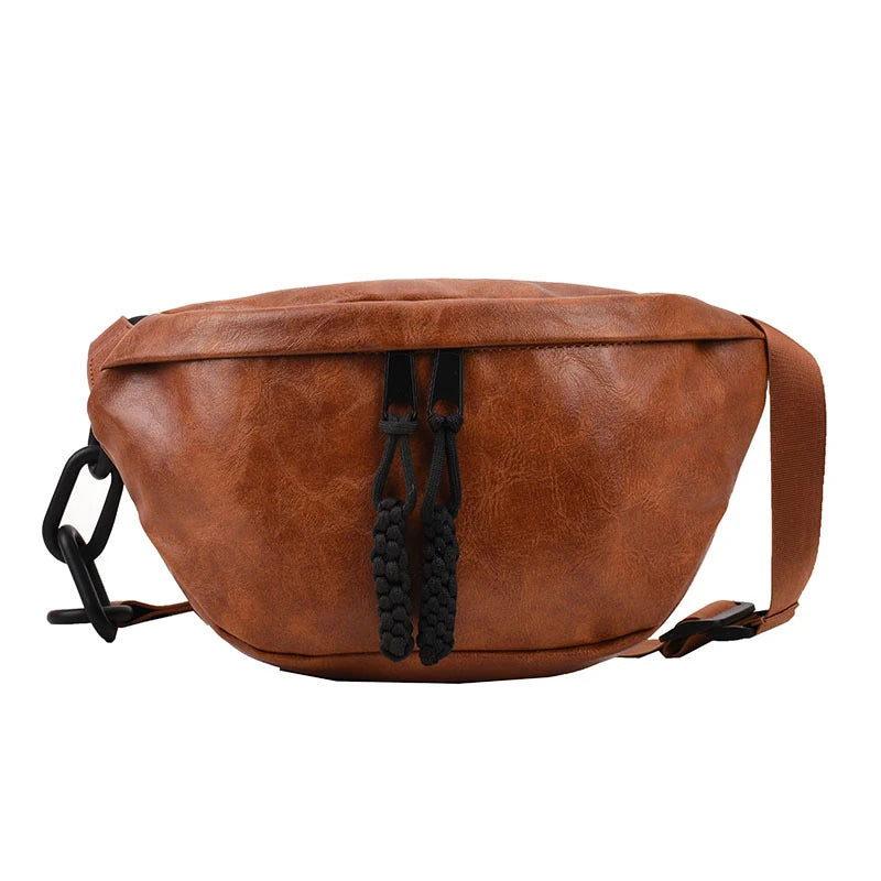 Sac banane en cuir pour épaule et ceinture