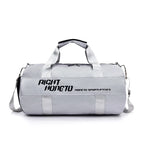 Sac polochon  multi-compartiment Gris-Noir-ShopGET® 