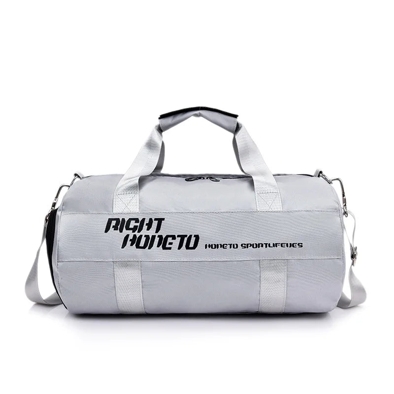 Sac polochon  multi-compartiment Gris-Noir-ShopGET® 