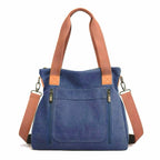 Sac cabas femme en tissu Canvas A-B-C-D-E-F-G-H-Noir-Marron-Bleu-Pourpre-I1-A-Gris-I1-B-I1-C-rose rouge-I1-D-I1-E-ShopGET® 