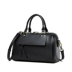 Sac cabas noir Genuine Leather Marron A-Marron B-Marron C-Gris-Noir-ShopGET® 