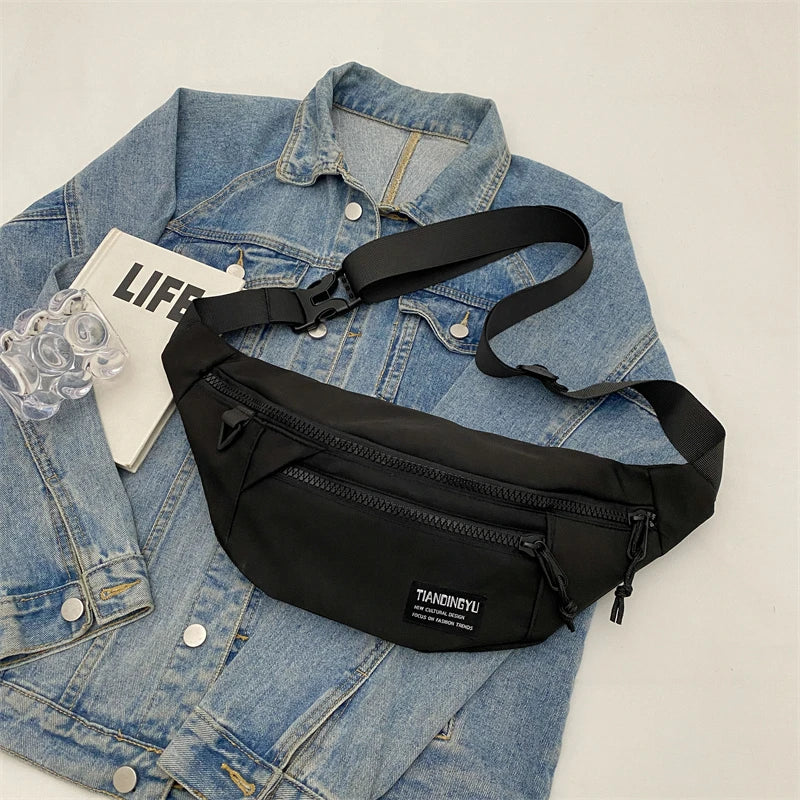 Sac banane léopard anti-vol en toile