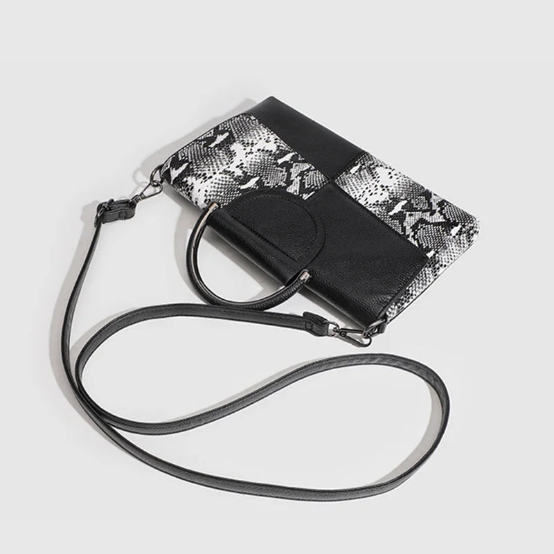 Pochette femme sac original Noir-Noir Blanc-Noir Rouge-ShopGET® 