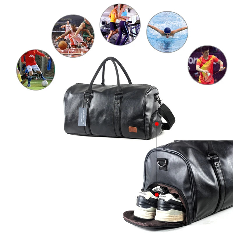 Sac polochon cuir femme et homme - ShopGET®