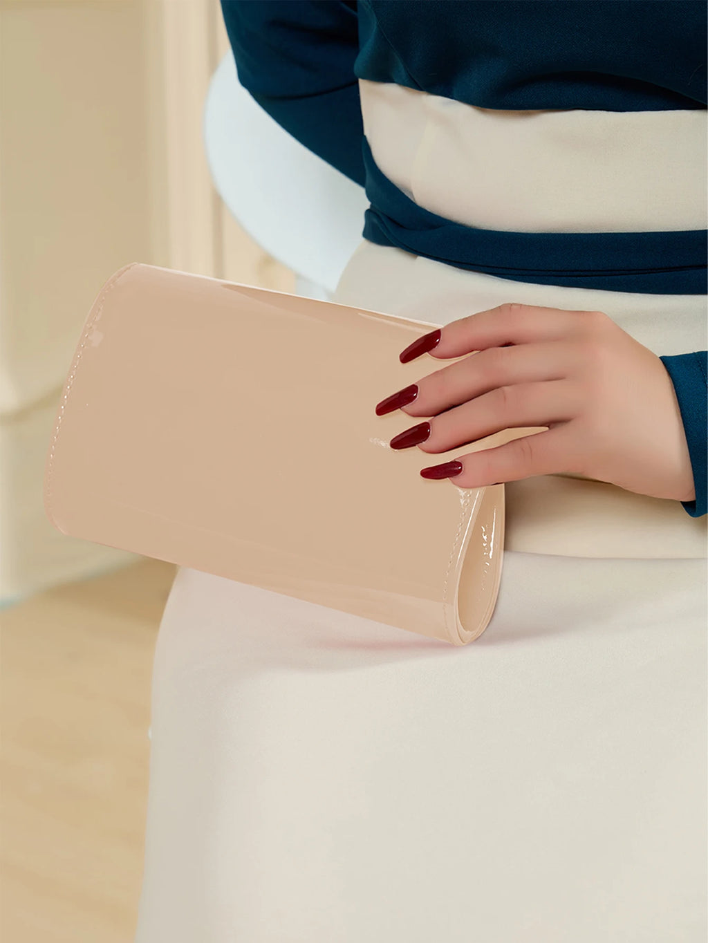 Pochette femme pour mariage Rouge-Jaune-Kaki-Blanc-Noir-ShopGET® 