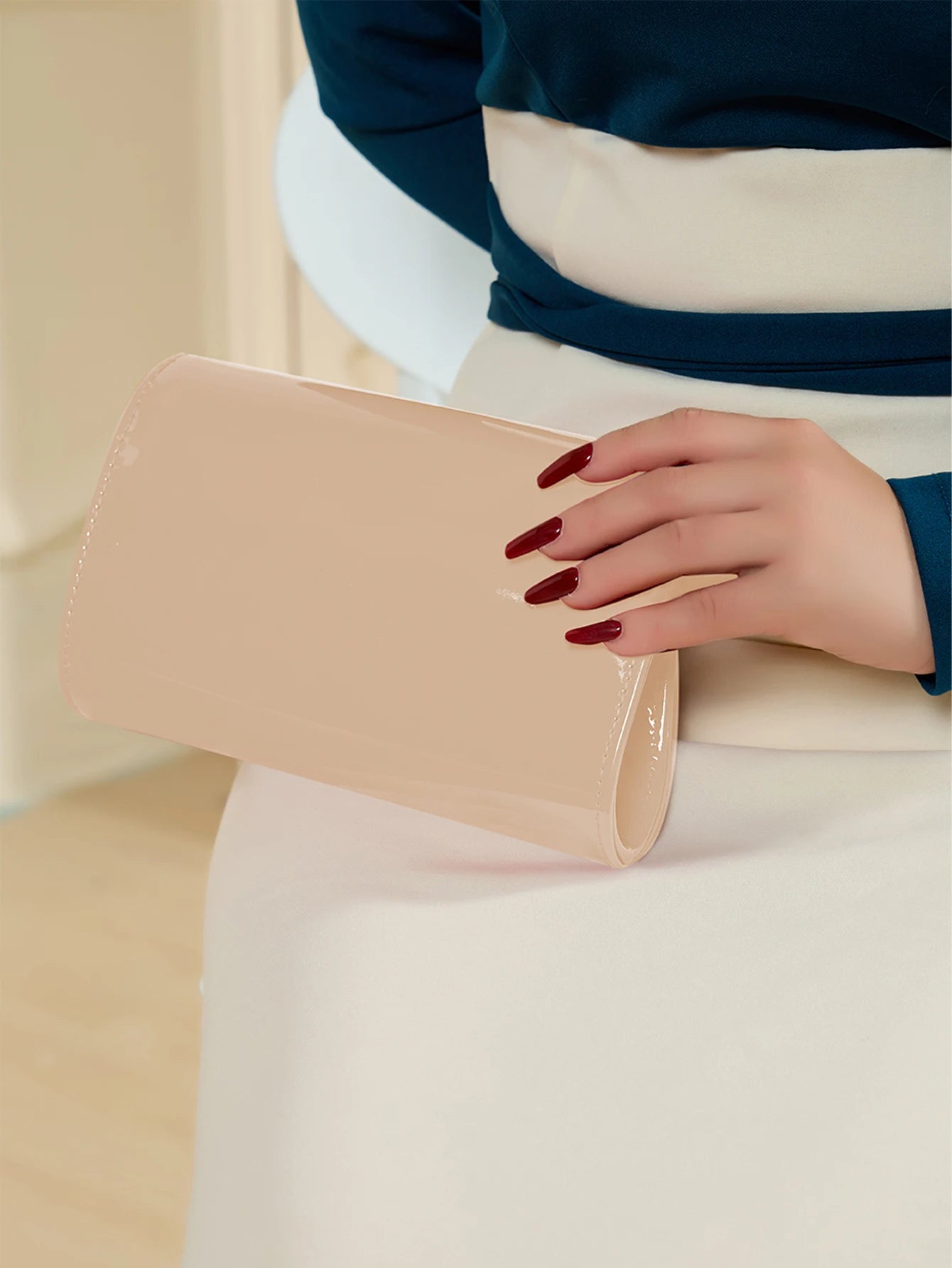 Pochette femme pour mariage Rouge-Jaune-Kaki-Blanc-Noir-ShopGET® 