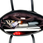 Sac cabas noir aristarc Vert / 35cm 13cm 27cm-Kaki / 35cm 13cm 27cm-Rouge / 35cm 13cm 27cm-Noir / 35cm 13cm 27cm-Bleu / 35cm 13cm 27cm-ShopGET® 