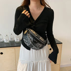 Sac banane léopard voyage à chaine