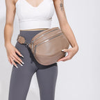 Sac banane femme chic en cuir à large sangle - ShopGET®