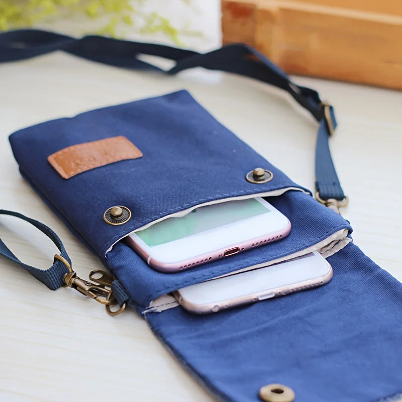 Pochette téléphone bandoulière femme en tissu - ShopGET®