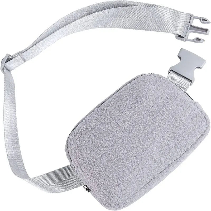 Sac banane velours kaki ceinture