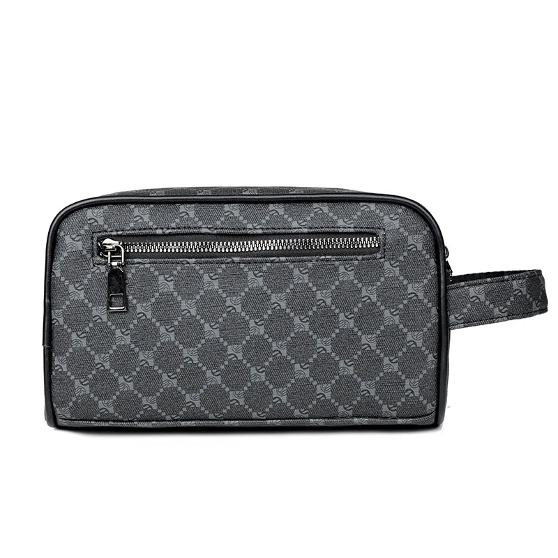 Trousse de toilette homme chic à décor plaid - ShopGET®