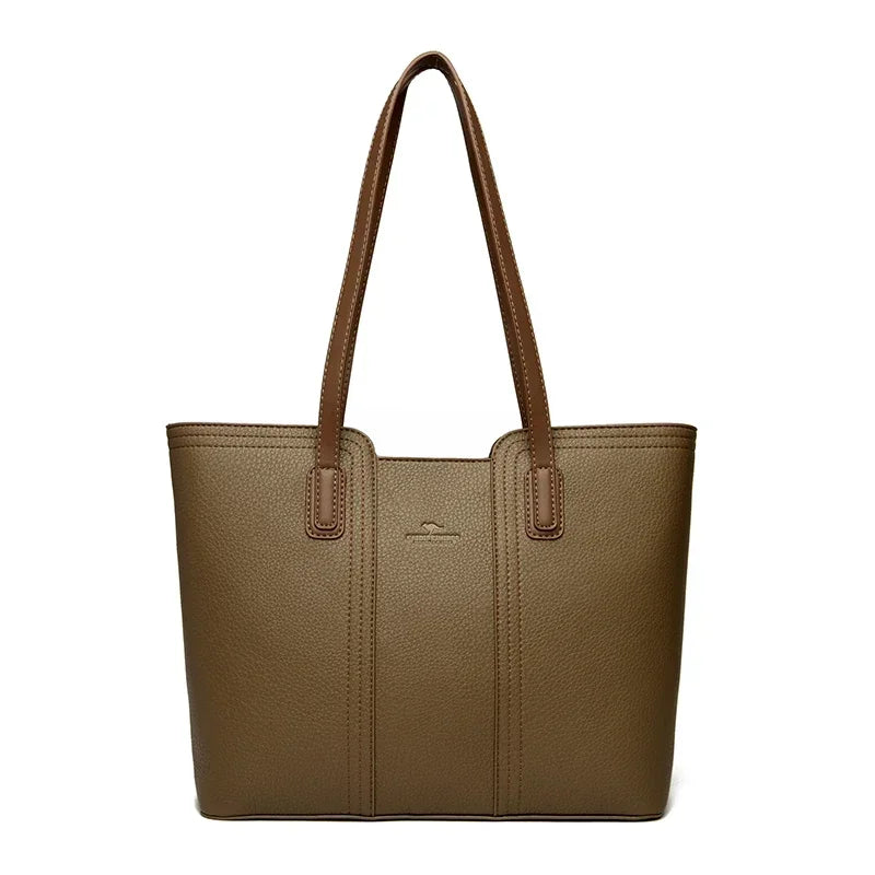 Sac cabas noir Messenger Bleu kaki-Marron-Apricot-Beige-Noir-Kaki-ShopGET® 