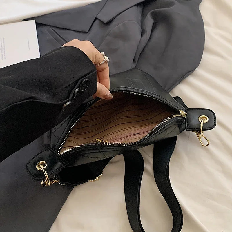 Sac banane en cuir argent femme