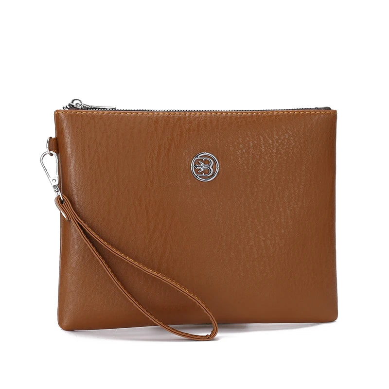 Pochette homme d'affaire moderne Marron A / 25cm x 19cm x 2cm-Noir / 25cm x 19cm x 2cm-Marron B / 25cm x 19cm x 2cm-ShopGET® 